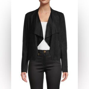 Black Open Front Cardigan